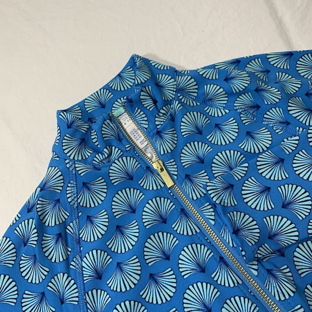 SIGRID OLSEN Women's GOLF TENNIS FULL ZIP JACKET Size XS UPF 50 Teal Shell NWT